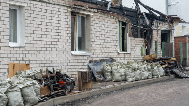Professional Fire Damage Assessment technician working in New Lisbon, NJ